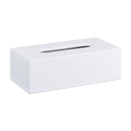 White Bamboo Tissue Box