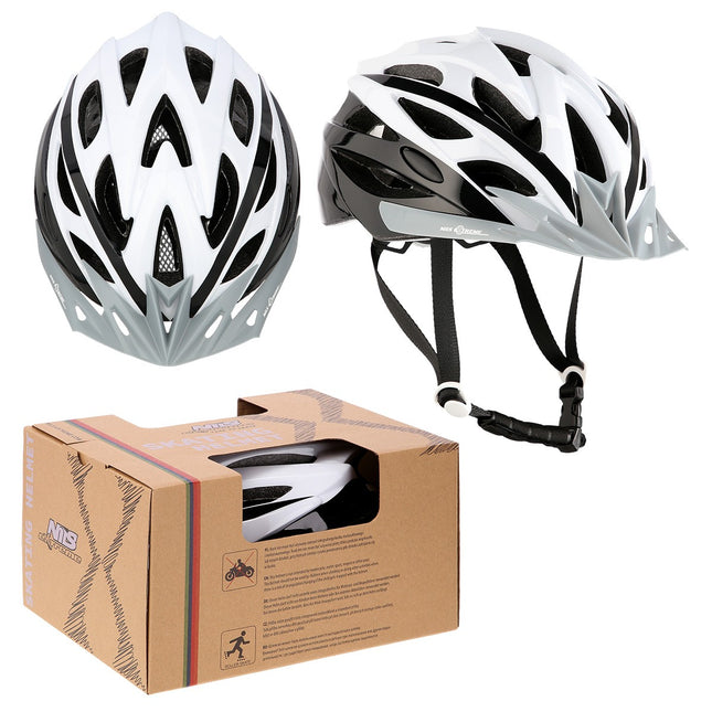 White-Black Helmet, Size S (50-58cm)