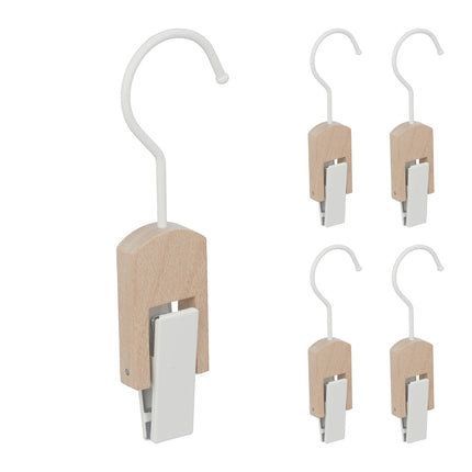 White Boot Hooks - Set of 5