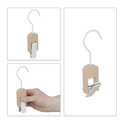 White Boot Hooks - Set of 5