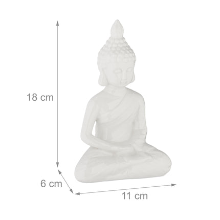 White Buddha figure 18 cm
