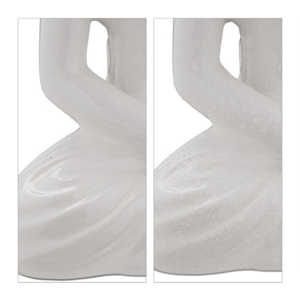 White Buddha figure 18 cm
