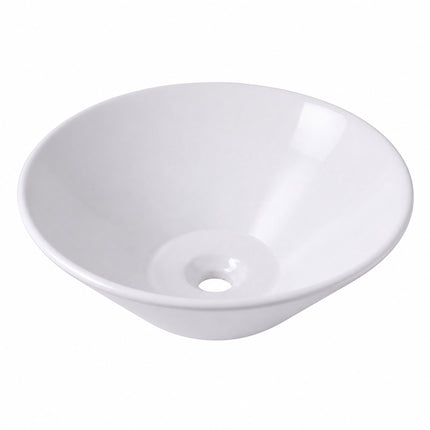 White Ceramic Countertop Basin, 41.5 x 41.5 x 15 cm