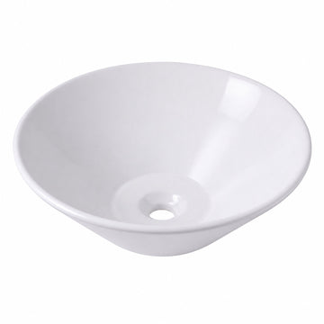 White Ceramic Countertop Basin, 41.5 x 41.5 x 15 cm