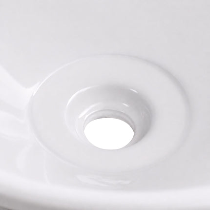White Ceramic Countertop Basin, 41.5 x 41.5 x 15 cm