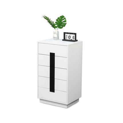 White Chest of Drawers – 4 Spacious Drawers, Versatile Storage