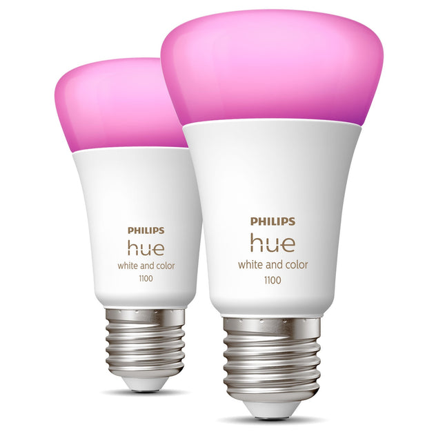 White Color Ambiance E27 1100lm 2-pack
