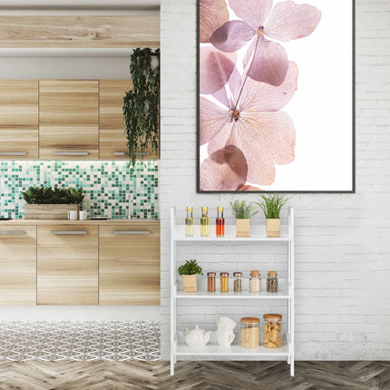 White Freestanding Shelf with 4 Levels