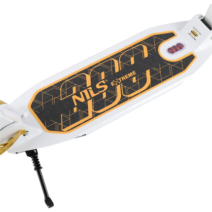 White-Gold Kick Scooter, Adjustable Height