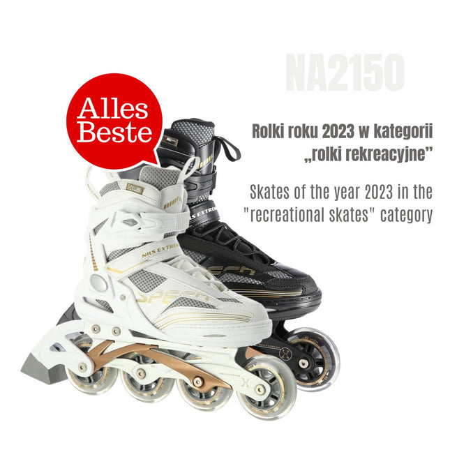 White Inline Skates, Size 42 – NA2150 Model