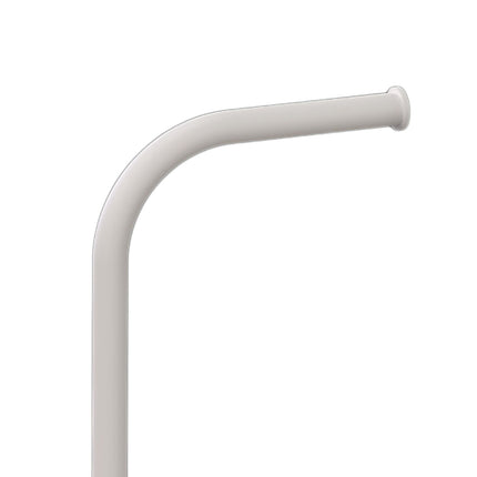 White Metal Toilet Paper Holder and Brush Set