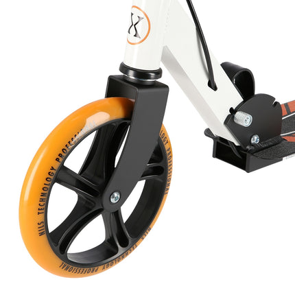 White-Orange Kick Scooter, Adjustable Height