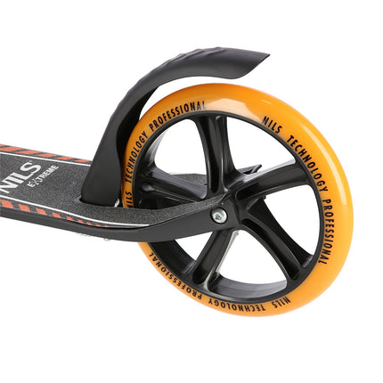 White-Orange Kick Scooter, Adjustable Height