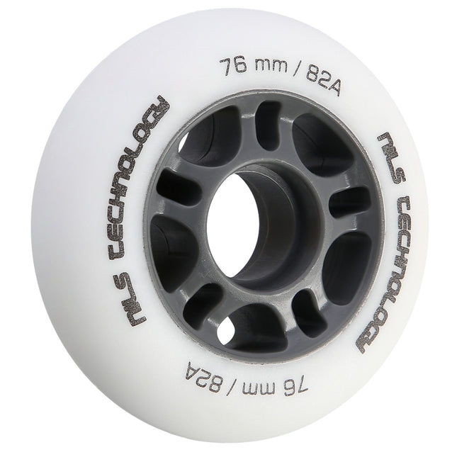 White PU 76x24mm 82A Skate Wheels, Set of 4