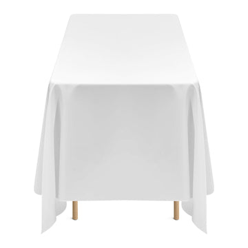 White Rectangle Tablecloths, 10-Pack, 70 x 120 in