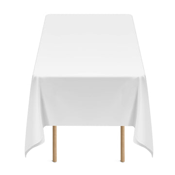 White Rectangular Tablecloths, 10-Pack 60 x 102 in