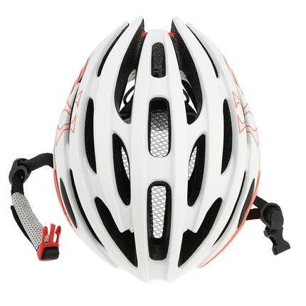 White-Red Size L Helmet, 57-61 cm