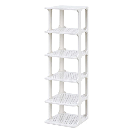 White Shoe Organizer, Pack of 6 – Slim, Space-Saving Design