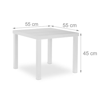 White Side Table – Living Room, Modern Design