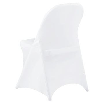 White Stretch Chair Covers, Polyester Spandex, 150-Pack