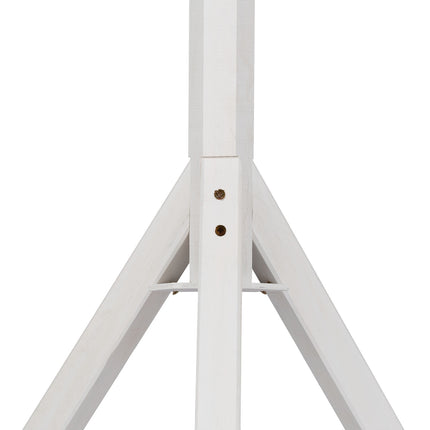 White bird table on post