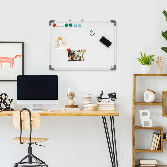 Magnetic whiteboard easel Set with markers and magnets, 60x45cm