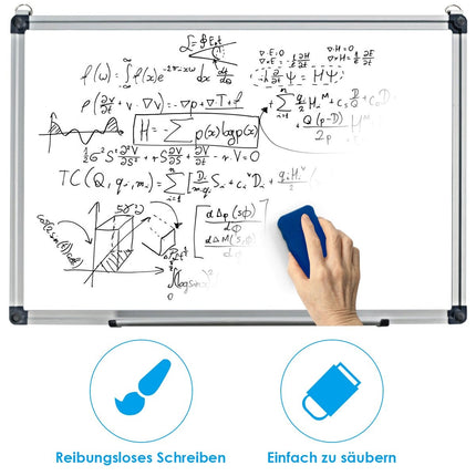 Whiteboard Magnetic Board Writing Board Wall Board Memo Board with Aluminum Frame (70 x 50 cm)