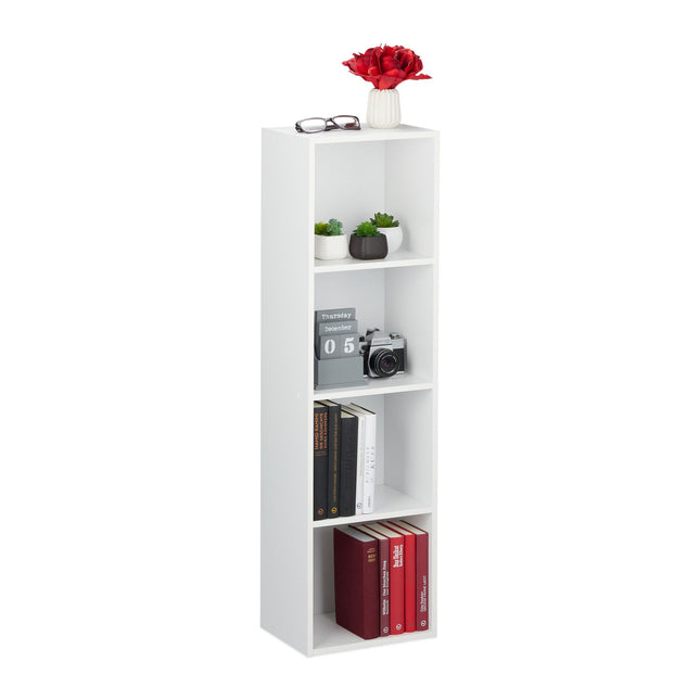 Witte boekenplank