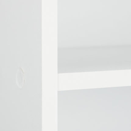 White bookshelf