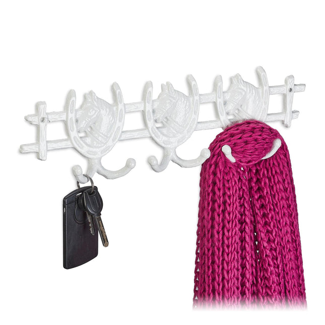 White coat hanger in horse design