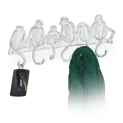 White coat hanger in monkey design
