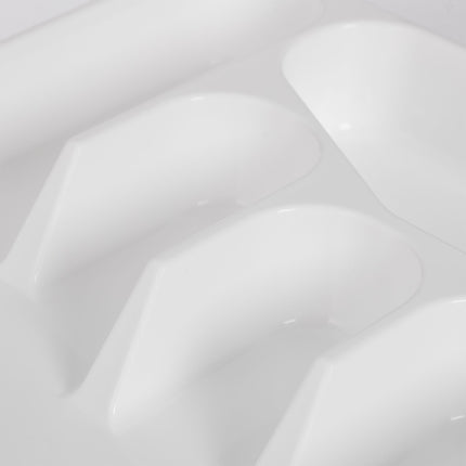 White cutlery tray set of 2