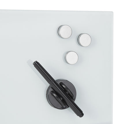 White glass magnetic board
