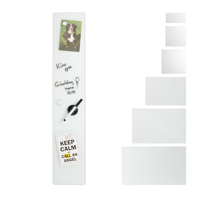 White glass magnetic board
