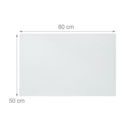 White glass magnetic board