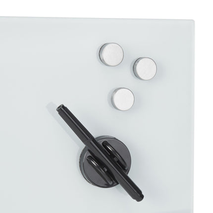 White glass magnetic board