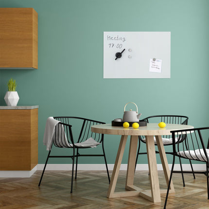 White glass magnetic board
