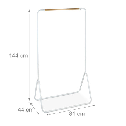 White metal coat hanger
