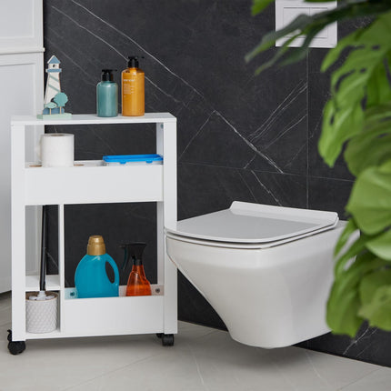 White niche cart