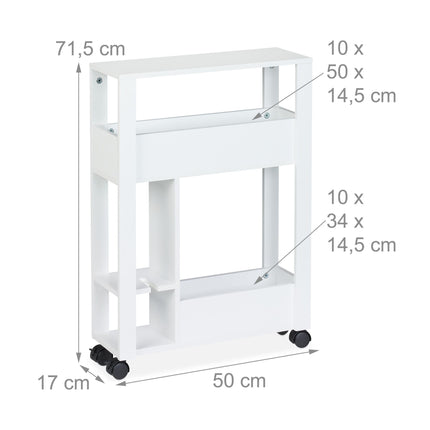 White niche cart