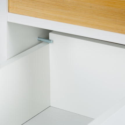 White niche cart with drawers