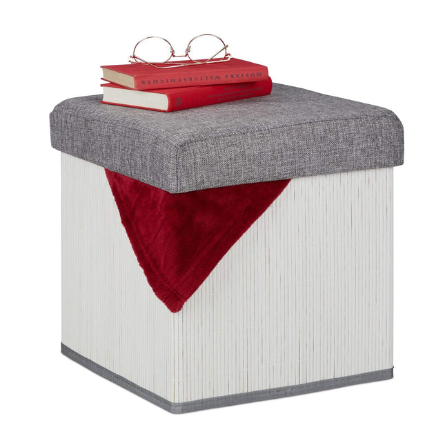 Witte pallet met opbergruimte