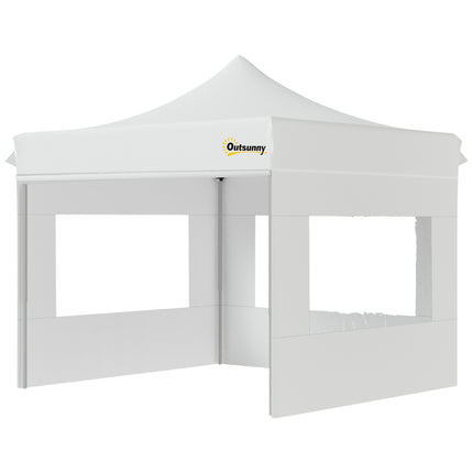 White pop-up garden tent, waterproof, 300 x 300 cm