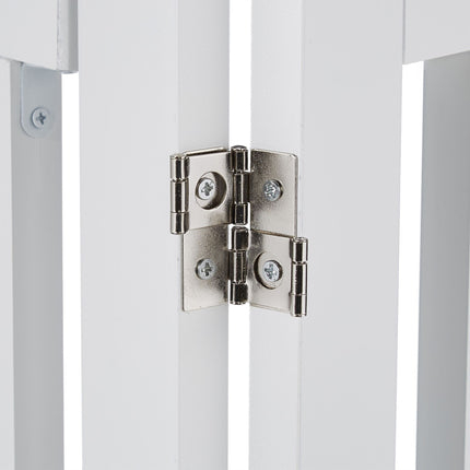 White security gate with door 70 cm