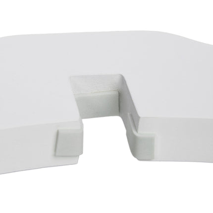 White security gate with door 92 cm