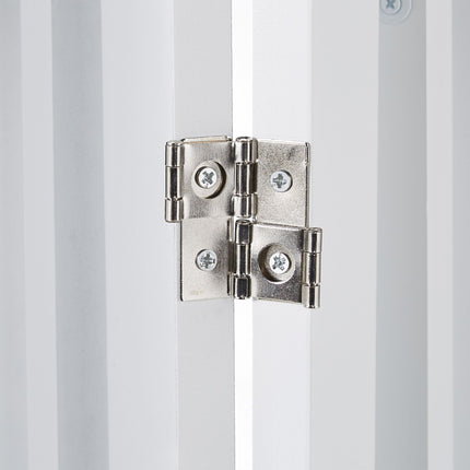 White security gate with door 92 cm
