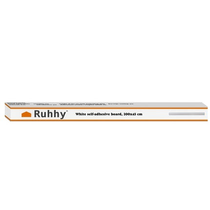 White self-adhesive board 200x45 cm