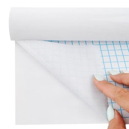 White self-adhesive board 200x45 cm
