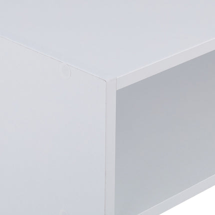White shoe shelf with 2 shelves