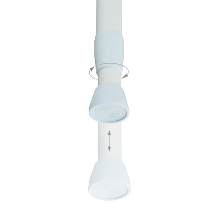 White telescopic rod stainless steel